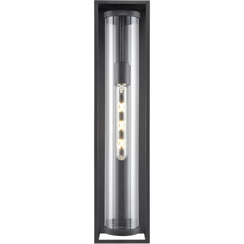 Caleb 1 Light 24 inch Textured Black Outdoor Wall Sconce
